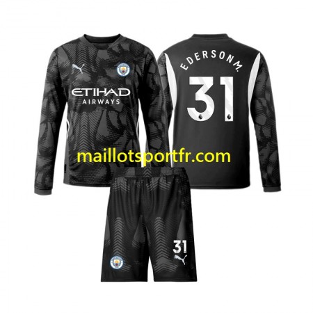 Maillot de Foot Manchester City Ederson Moraes 31 Gardien Enfant Quatrième 2024/25 ML
